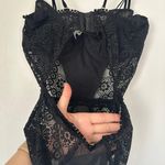 Aerie Black Lace Bodysuit Photo 2