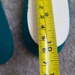 Bray Mates Vintage Blue Green 60's Grandma Slipper Loungewear Size 8 1/2 Photo 4