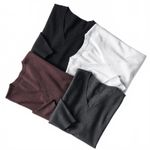 Uniqlo Washable Milano Sweater | V-Neck Dark Gray NWT Large Photo 3