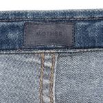 Mother The Waist Tie Patch Rambler Jean Hop On Hop Off Wash Belt Straight 25 Blue Photo 5
