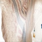 Mono B Aztec Print Poncho Pullover Top One Size Tan Size M Photo 6