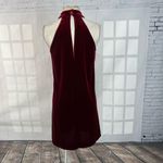 Veronica M Halter Neck Velvet Burgundy Cocktail Mini Dress Size S NWT Photo 4