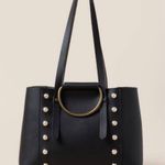 Vegan Leather Pearl Jillian Mini Tote Bag Black Photo 0