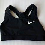 Nike  black & white swoosh dri - fit sports bra XS Photo 0