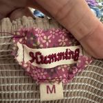 Humming Floral Vine Strap Dress Fairy Cottage Milkmaid Feminine Fae Earthy Blue Size M Photo 3