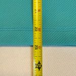 Bisou Bisou Teal Blue Square Neck Sheath Dress Gold Ring Detail Bodycon Sz 14 # Photo 11