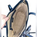 Nanette Lepore Midnight Navy Gillian Tote Bag with Gold Hardware Photo 6