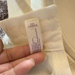 Cacique New  Ivory and Burgundy Pinstripe Bra with Lace Thick Shoulder Strap Photo 7