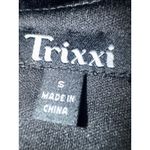 Tixxi Black Velvet Floral Embroidered Mini Skirt S boho whimsigoth fairy Y2K red Photo 3