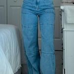 Princess Polly Calcetto Wide Leg High Waist Denim Jean Size 4 Photo 4
