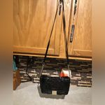 Kate Spade  Black♠️Sequin Convertible Crossbody Clutch Patent Leather Holiday Bag Photo 1