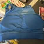 Zyia  Active All Star Bra Teal Blue athletic exercise workout sports bra sz M Photo 4
