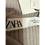 ZARA NEW Brown Tan Sleeveless Strapless Rib Knit Midi Tube Tank Bodycon Dress S Photo 2