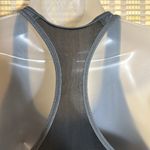 Adidas  Heather Gray Black Trim Mesh Racerback Sports Bra X Small Photo 6