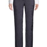 Equipment | Lita Jacquard Floral Navy Blue Elegant Clean Girl Pants Size 8 Photo 0