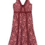 Keepsake  Leticia Lace Embroidered Midi Dress Rose Pink M Photo 0