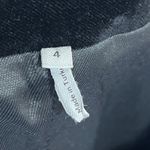 frame denim FRAME Womens Velour Blazer Jacket 4 Black Career Single Button Lined Velvet Photo 3