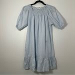 Lake Veranda Dress In Powder Blue Striped Size S 100% Cotton Cottagecore Photo 2