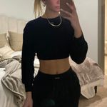 Bo + Tee  Ribbed Cropped Sweatshirt Photo 0