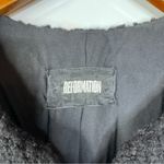 Reformation  Black Fuzzy Long Coat Size Small Photo 3