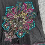 Heart soul Vintage Y2K Heart & Soul Skater Skirt Electric Blue Pink Floral Boho Pattern 13 Photo 3