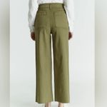 NWT OAT New York High Rise Wide Leg Pants Olive Size 8 Green Photo 1