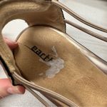 Earth Gold Leather Laser Cut Comfort Flats Womens 10 Sandals Beachy Slip On Photo 6