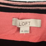 Loft Pinks and Black Striped Stretch Straight Skirt Photo 3