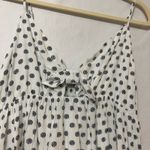 Splendid  Tie Front Polka Dot Summer Dress Womens M Smocked Babydoll Modest Photo 1