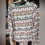 Angel Dear bamboo pajamas set Christmas fair isle reindeer print long sleeve tee Red Size M Photo 5