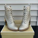 Michael Kors Logo Lace-Up Boot - Pale Gold Photo 5