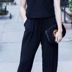 CAbi 312 Wrap Front Sleeveless Jersey Jogger Jumpsuit Black XS Photo 1