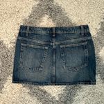 ZARA Asymmetrical  Denim Mini Skirt Photo 1