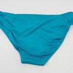 Seafolly Shine On Gathered Retro Bikini Bottom Brief Size 10 Eden Blue NWT Photo 2
