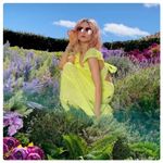 Alice + Olivia Jules Tie-Back Paneled Maxi Dress Size 4 Eyelet Neon Lace Spring Photo 2