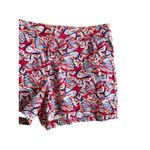 JUNIPER & LIME Cotton Blend Butterfly Print Shorts Size 12 Red Photo 7