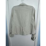 Saks 5th Avenue Saks Fifth Avenue Linen Blouse Large Beige Lagenlook Minimalist Quiet Luxury Photo 4