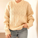 Vintage Hand Knit Wool Himalaya Fisherman Sweater Size M Photo 0