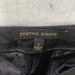 Cynthia Steffe Black Stretch Slim Leg Crop Pant Size 2 Photo 3