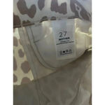 NWT Mother The Hustler Ankle Fray Prowl Animal Print High Rise Denim Jeans Sz 27 Brown Photo 3