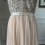 Anthropologie  BHLDN Avery Nude Blush Formal Dress Gown $250 16 Photo 4