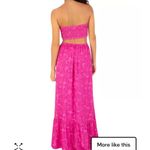 Hurley  pink Hibiscus side cutout maxi dress Photo 1