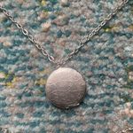 Vintage silver multi chain link locket clasp necklace Photo 2