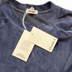 Vitamin A  Navy Blue Velour Sweatshirt Photo 4