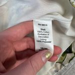 Coldwater Creek  floral embroidered  ruffle top/lightweight jacket 8 petite I49 Photo 2