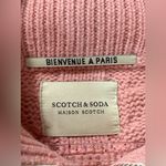 Scotch & Soda Maison Scotch Pink Chunky Knit Funnel Half-Zip Anorak Sweater XS Photo 5