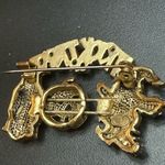 VINTAGE TRICK OR TREAT PUMPKIN, WITCH, AND GHOST BROOCH Orange Photo 6