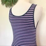 Liz Lange Maternity Purple Striped Tank Dress XS Photo 5