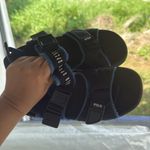 Ralph Lauren Polo by  Black and Blue Sandals with Adjustable Straps size 6 Photo 12