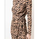 Reformation 💕💕 Maurita Dress ~ Raja Tiger Print Brown Black Animal Print Size 0 Photo 7